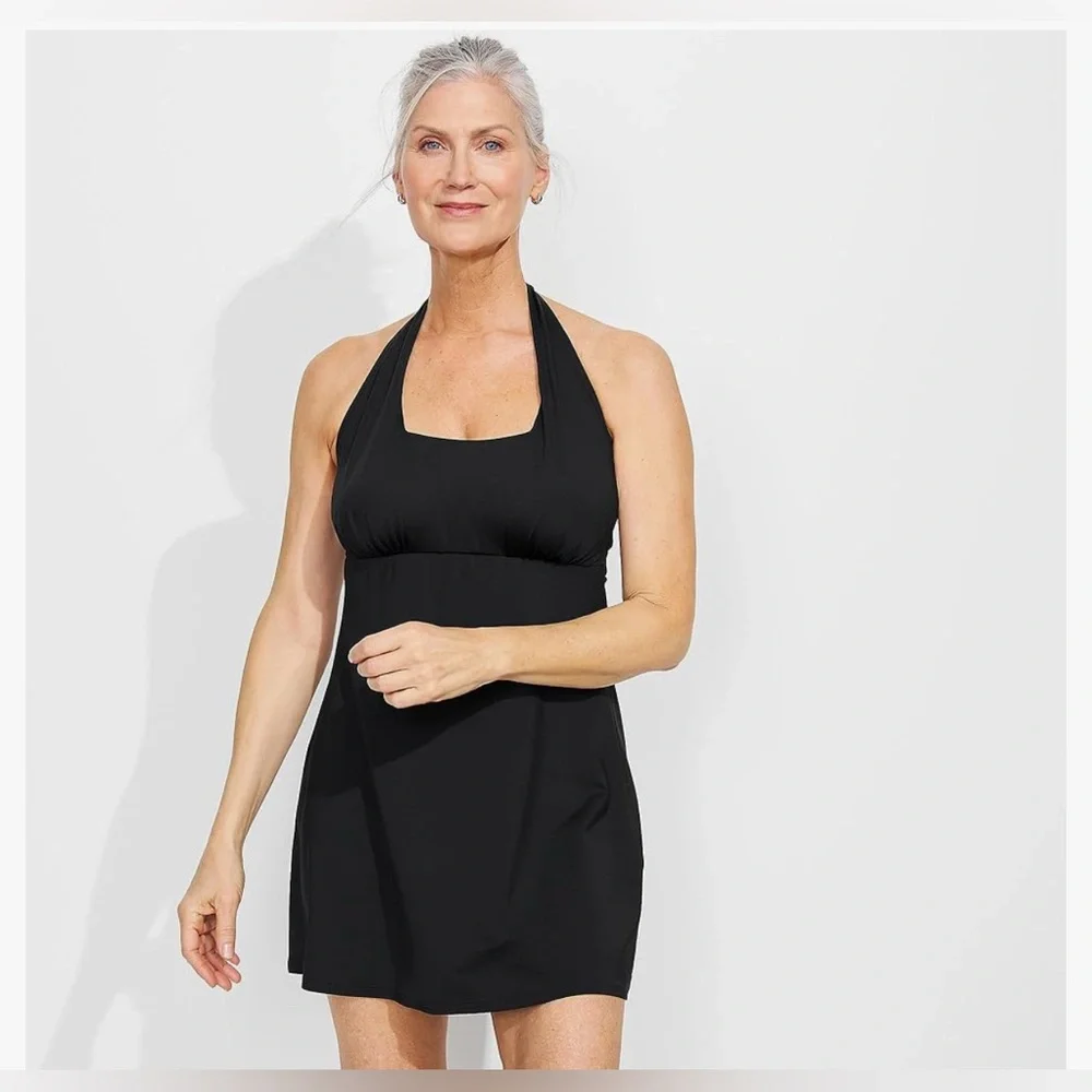 Lands' End Black Swim Coverup Size 14